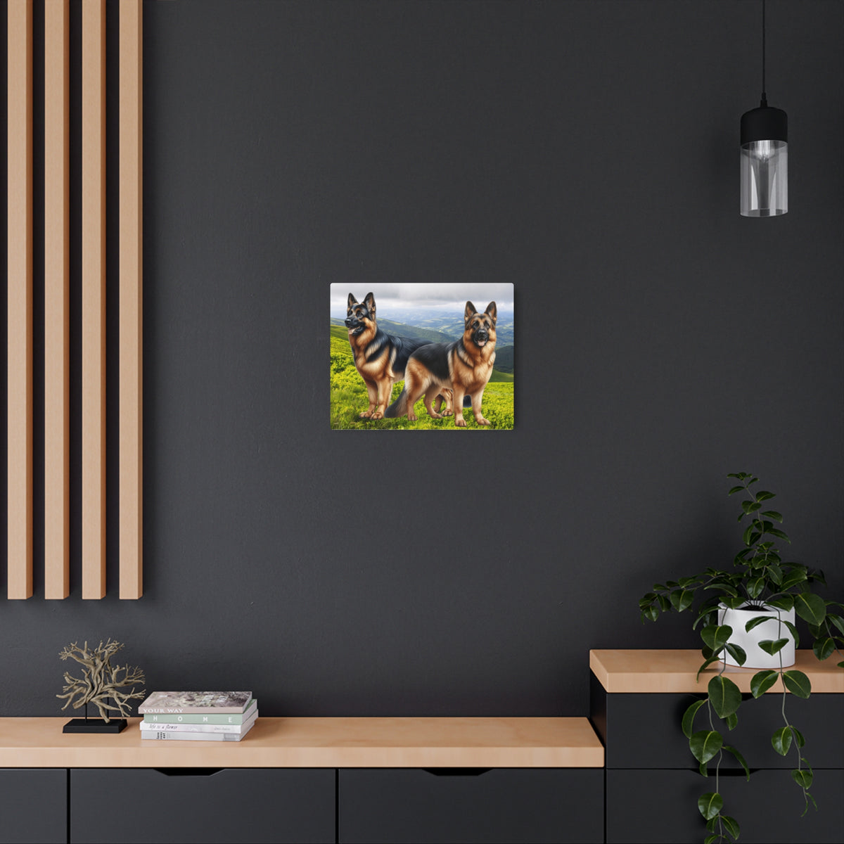 German Shepard Dog Breed Metal Art Sign