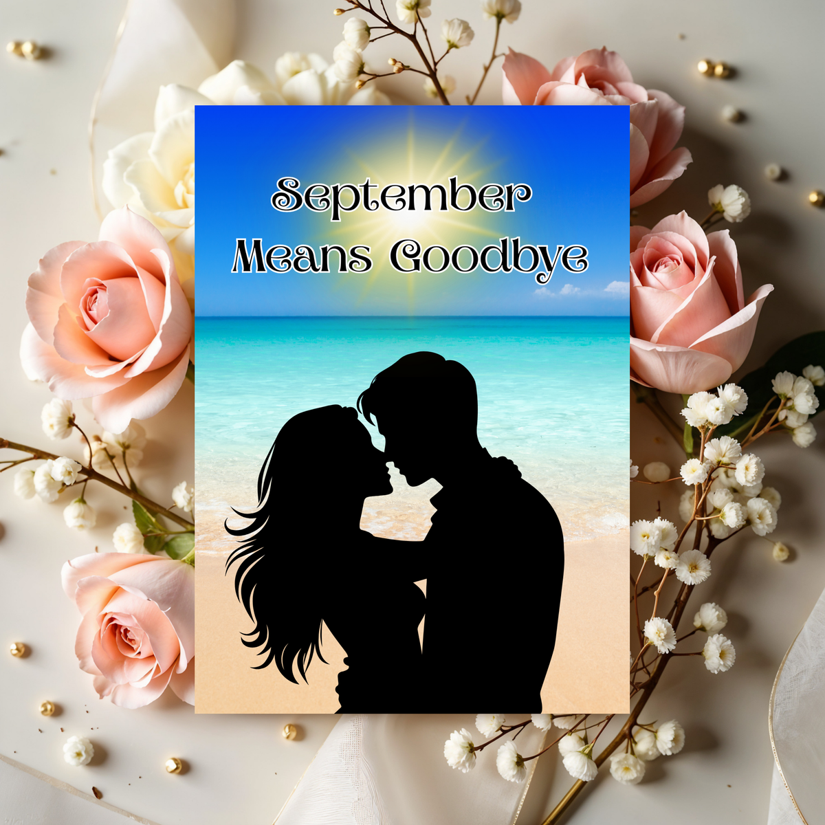 Summer Romance Couple Greeting Card: September Means Goodbye