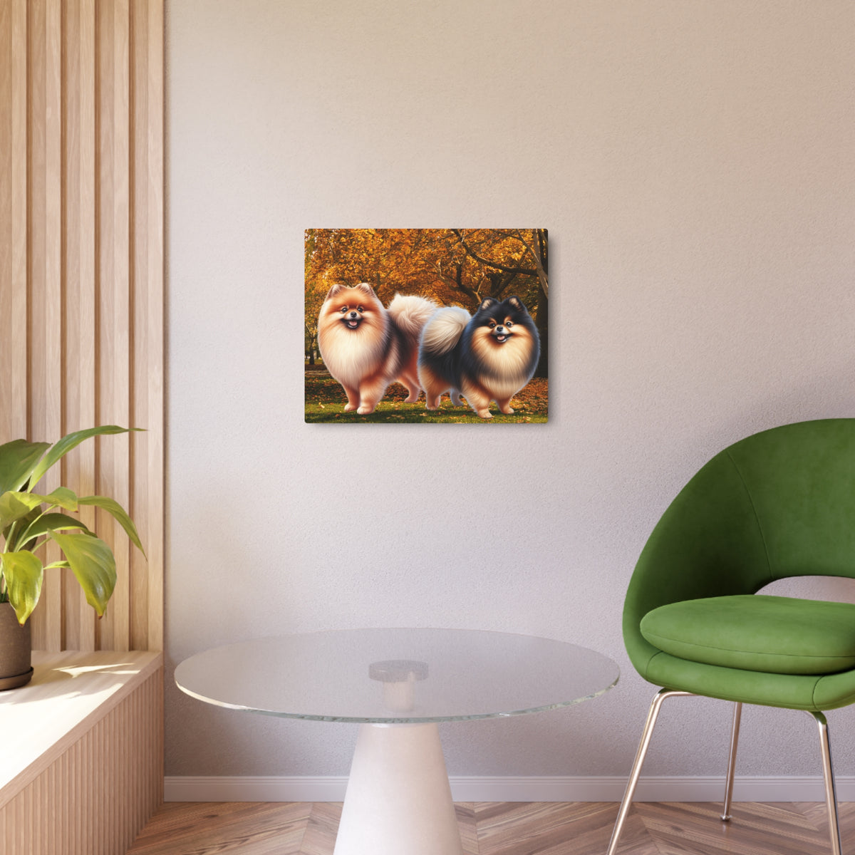 Pomeranian Dog Breed Metal Art Sign