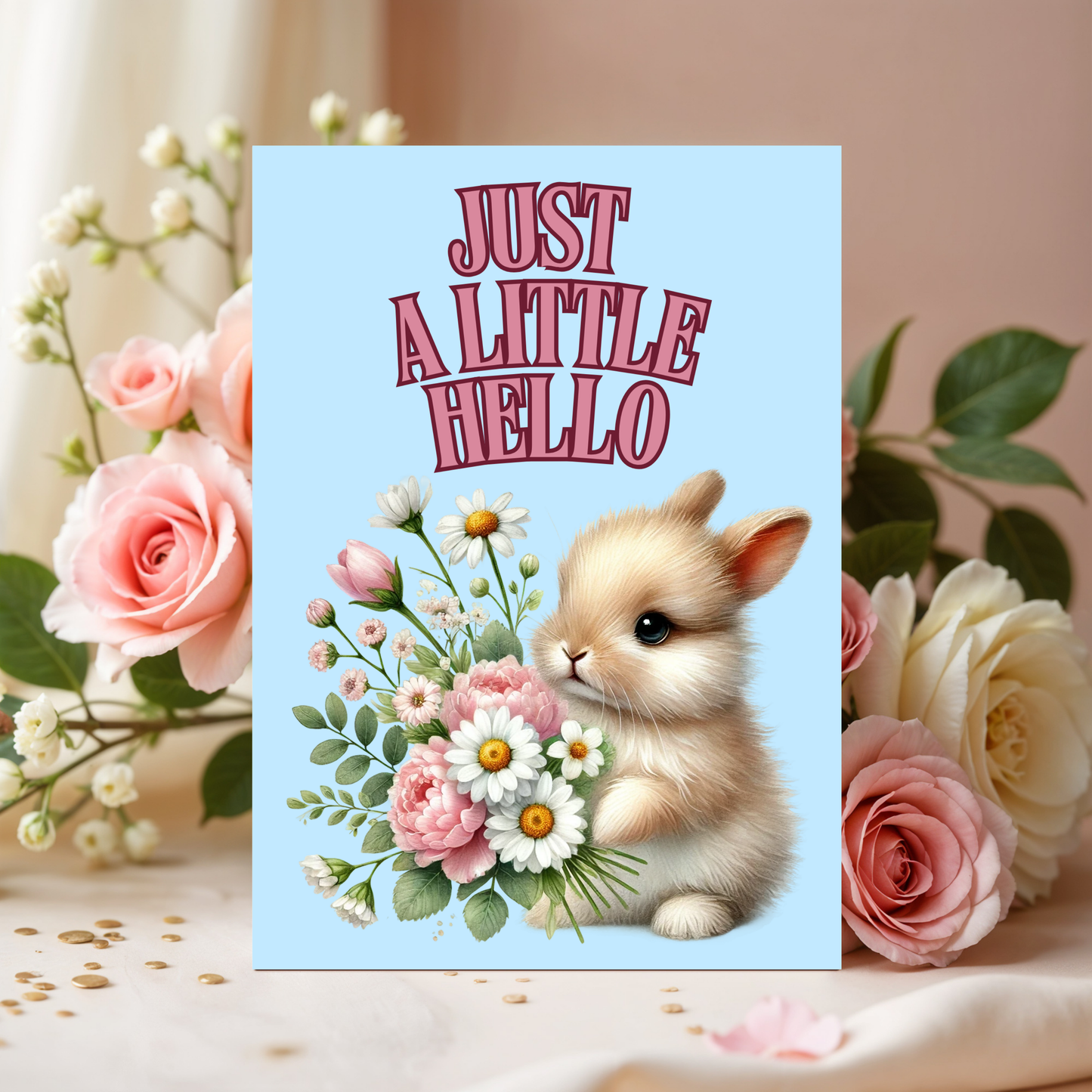 The Bunny Wishes Collection Greeting Cards: Just A Little Hello