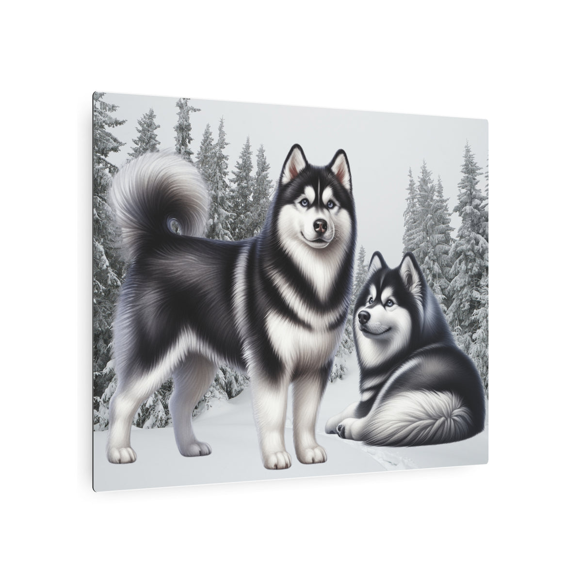 Siberian Husky Dog Breed Metal Art Sign