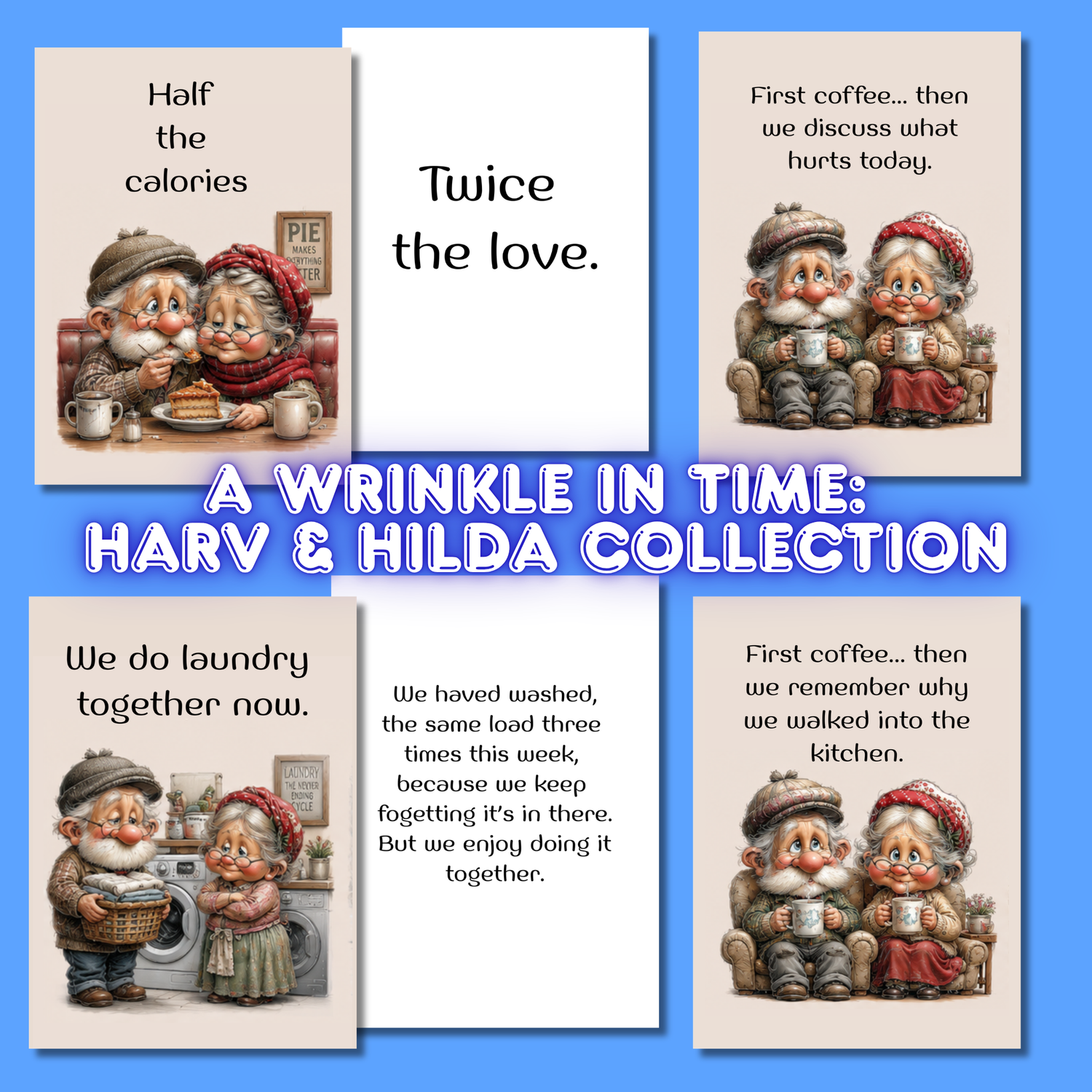 A Wrinkle in Time Collection: Card Designs featuring Harv & Hilda
