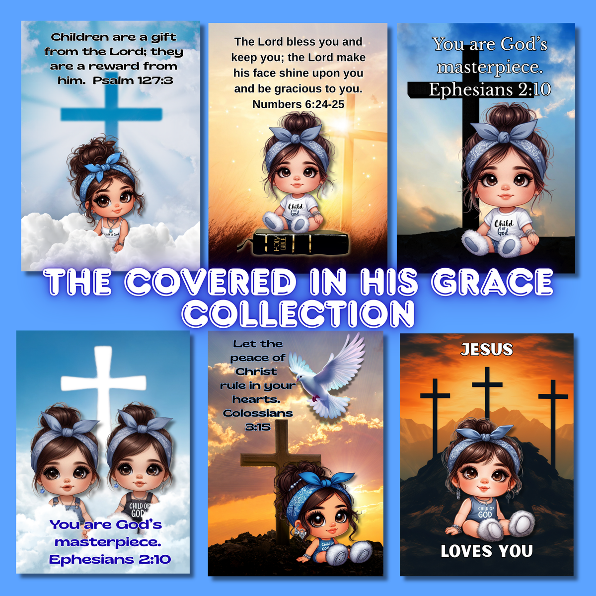 The Covered In His Grace Greeting Card Collection