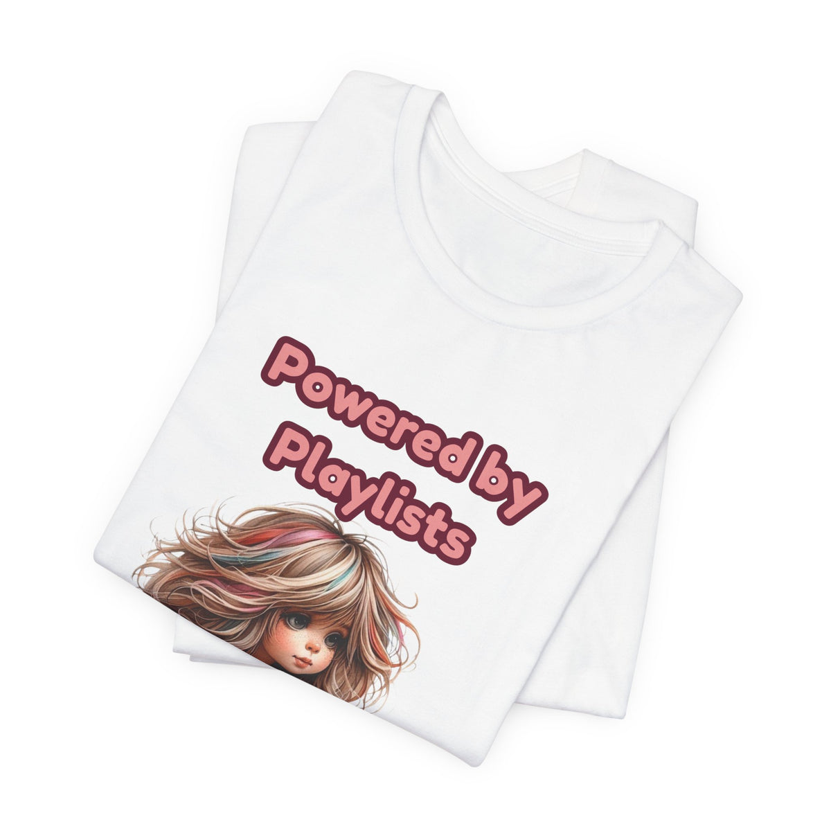 Music Lovers Powered by Playlists Guitar Tee