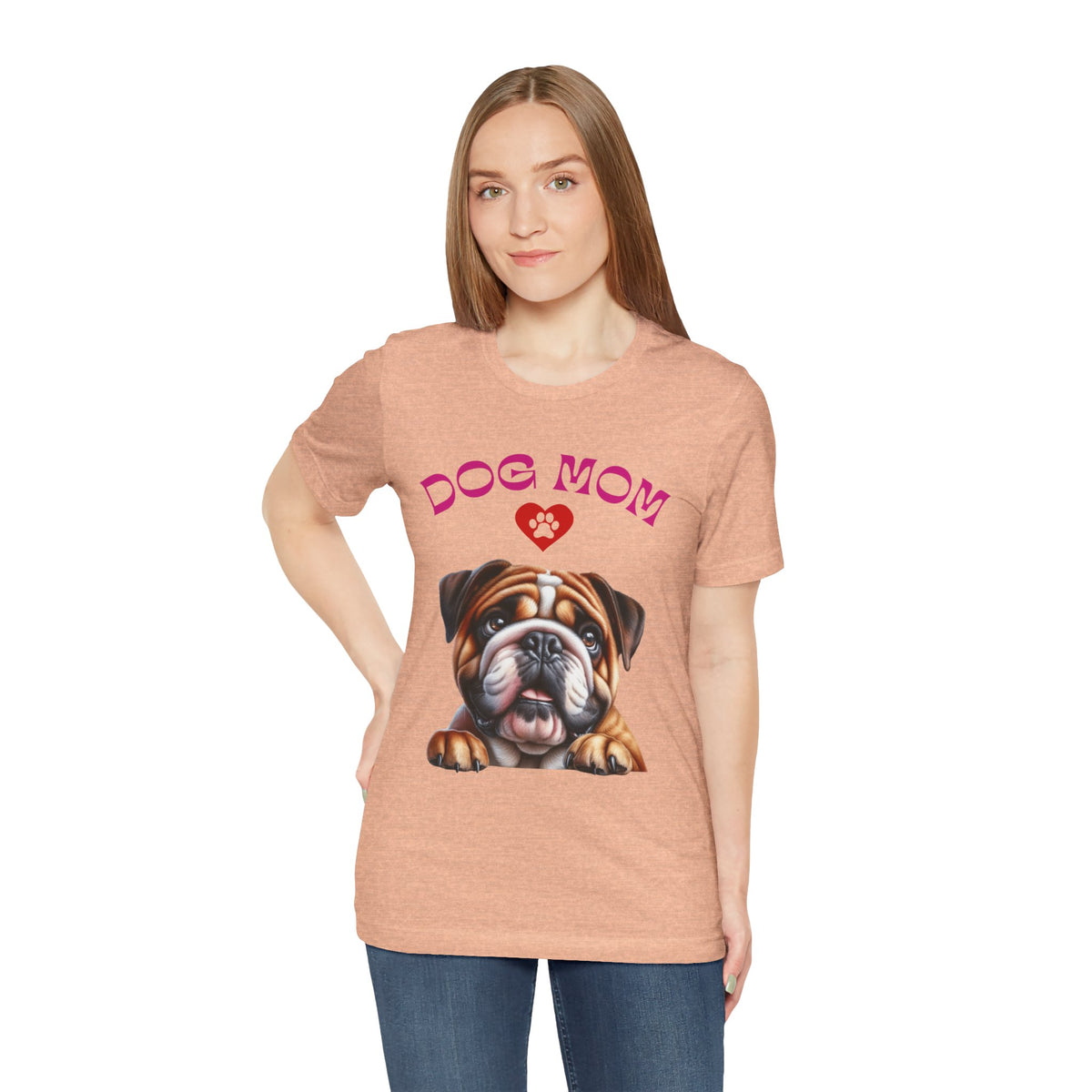 Bulldog Mom Tee — Cute Bulldog Graphic T-Shirt for Pet Lovers