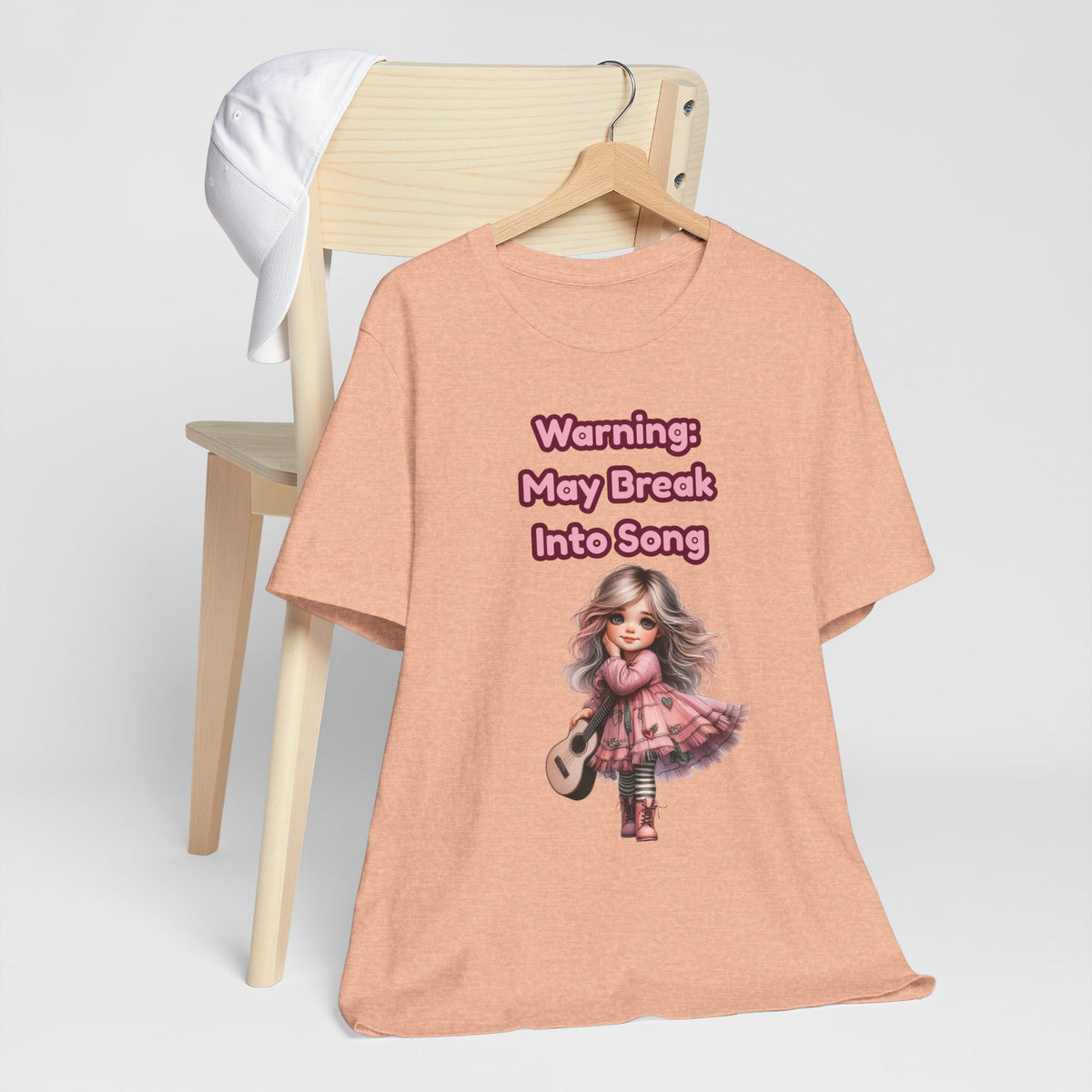 Music Lovers Warning: May Break Into Song Girl Graphic Tee