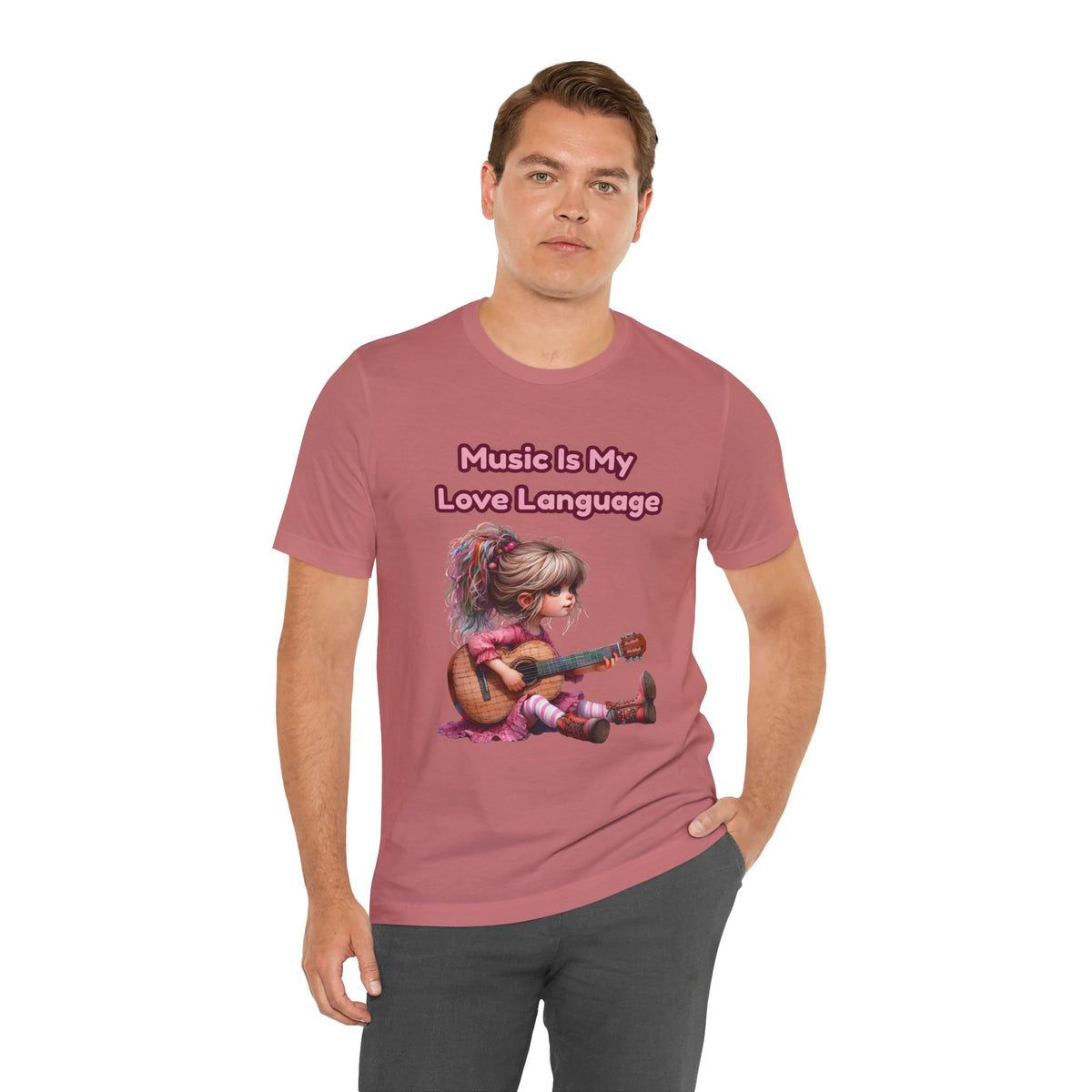 Music Is My Love Language Guitar Tee