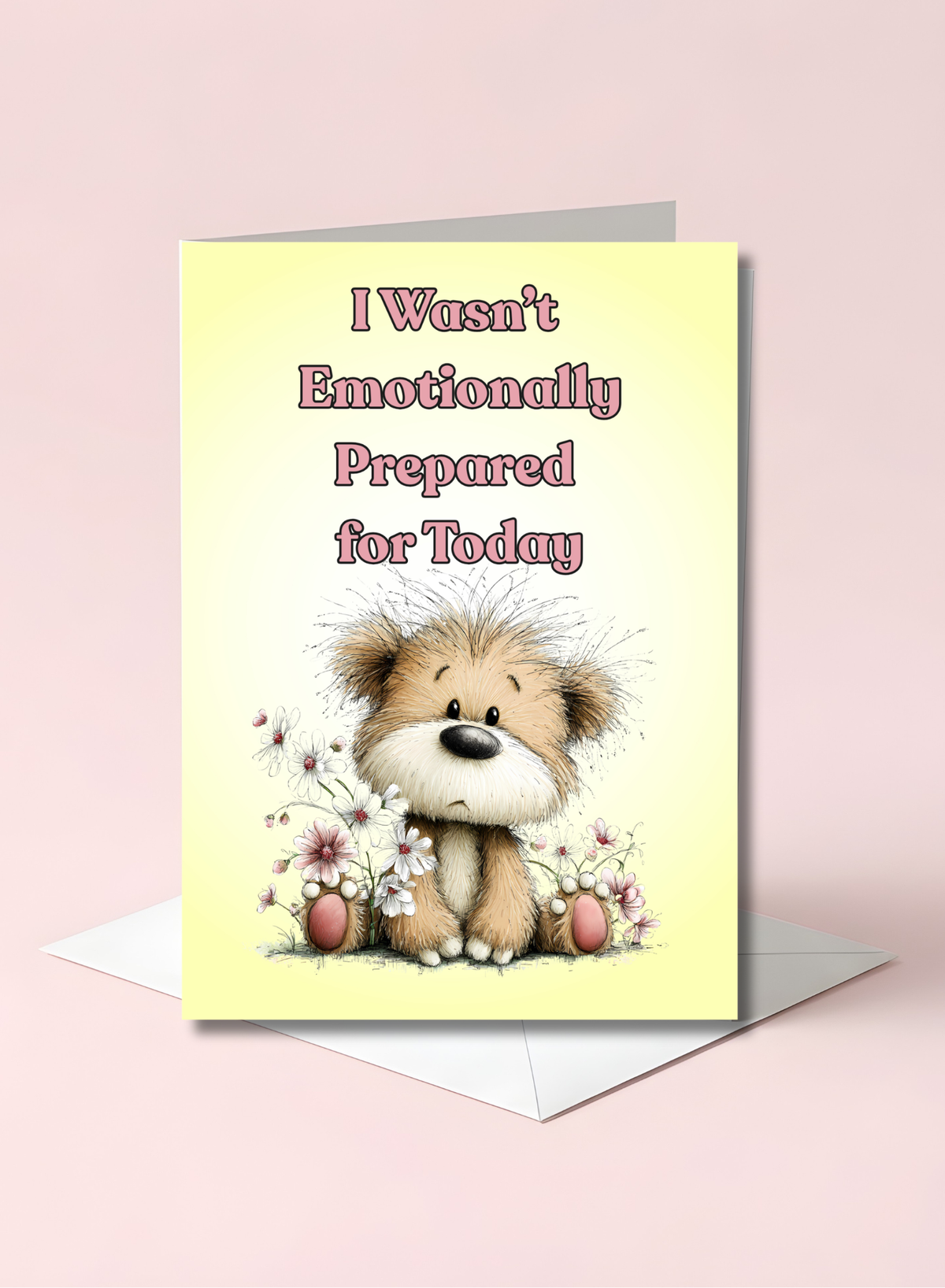 Whimsical Bear Emotional Support Greeting Card