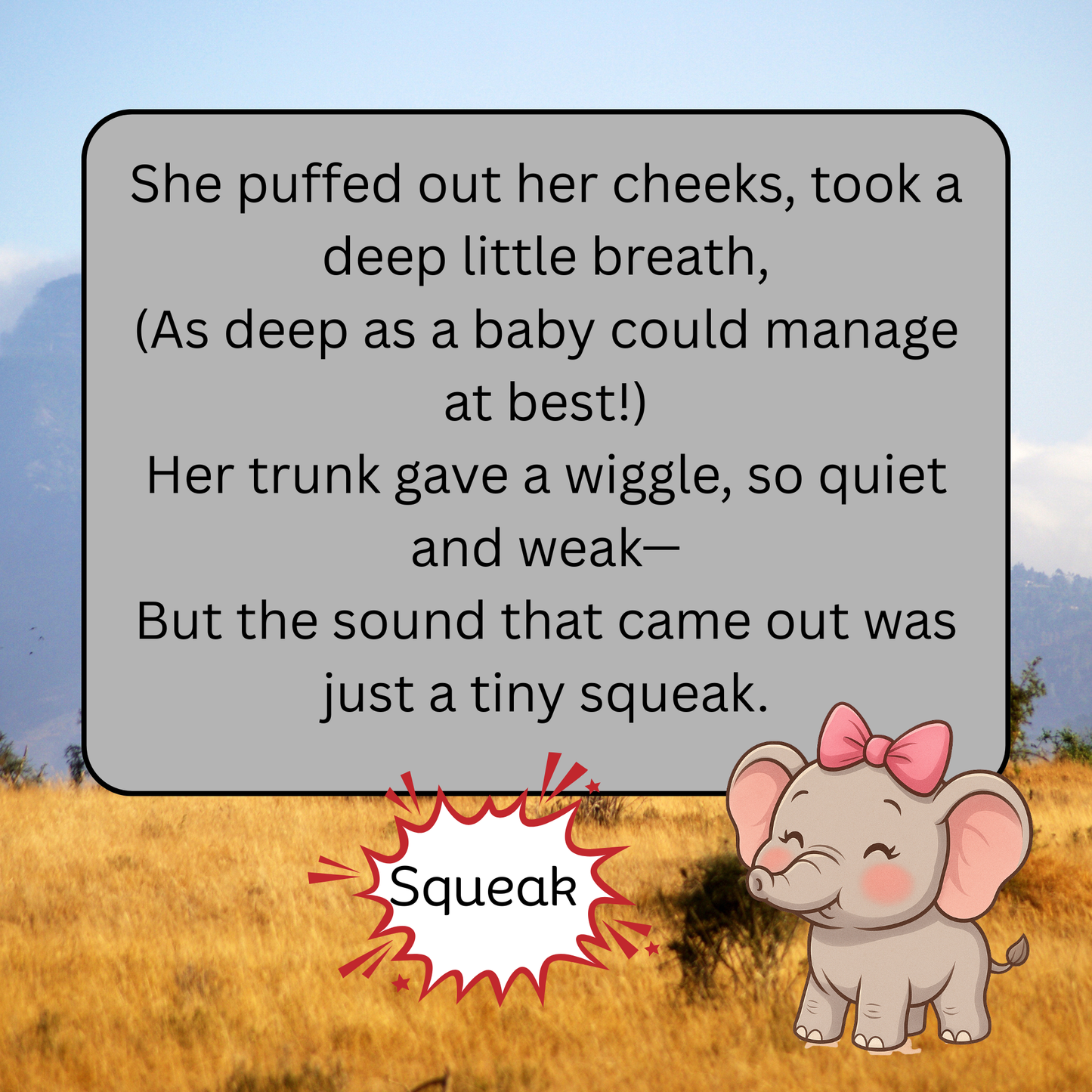 Lil’ Noots Toots: A Cute Elephant Story About Courage, Perseverance.