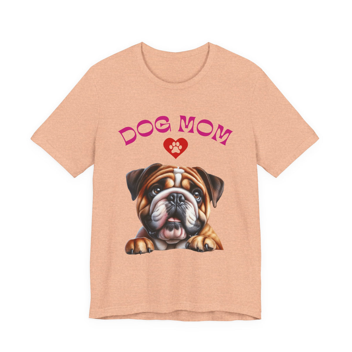 Bulldog Mom Tee — Cute Bulldog Graphic T-Shirt for Pet Lovers