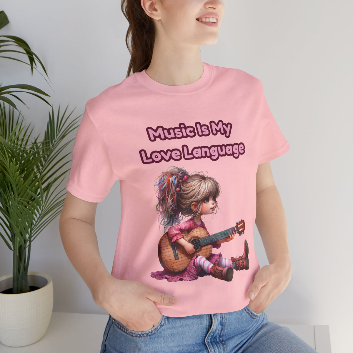 Music Is My Love Language Guitar Tee