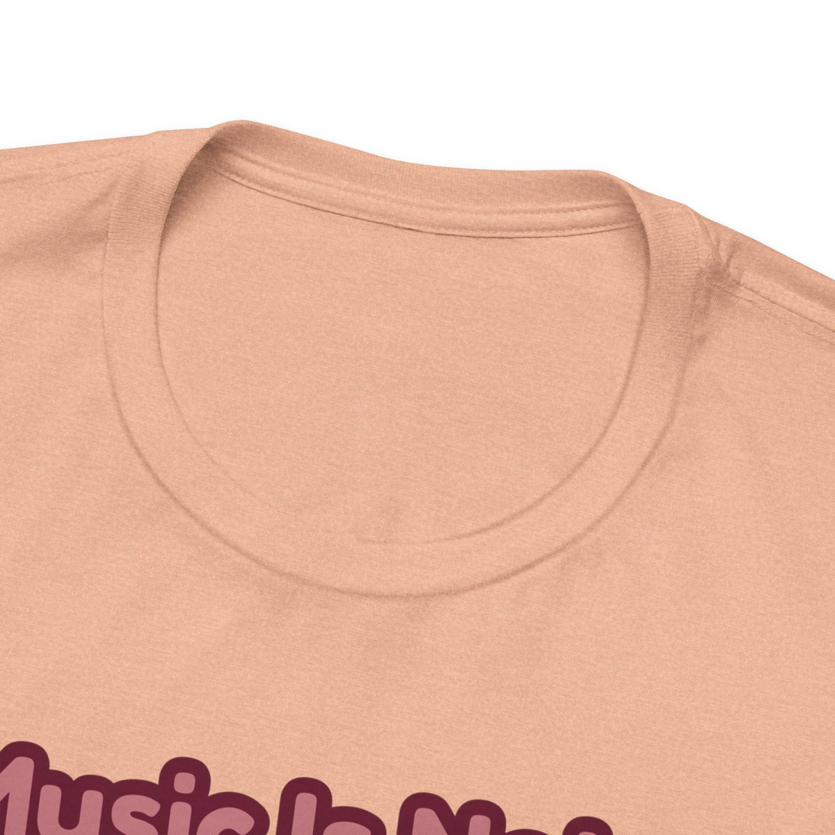 Music Is Not a Hobby It's a Heartbeat Tee - Cute Girl Guitar Graphic T-Shirt