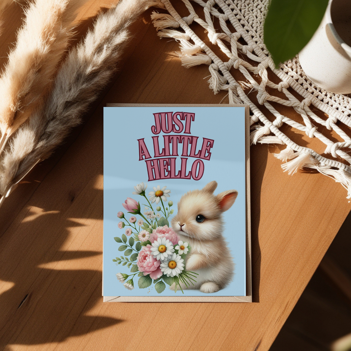 The Bunny Wishes Collection Greeting Cards: Just A Little Hello