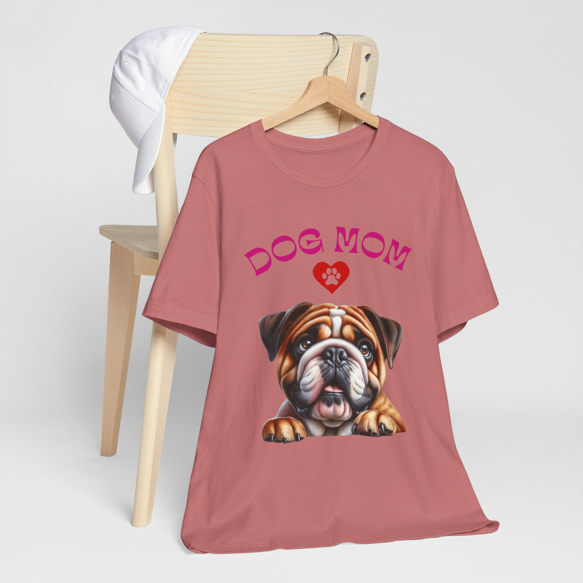 Bulldog Mom Tee — Cute Bulldog Graphic T-Shirt for Pet Lovers