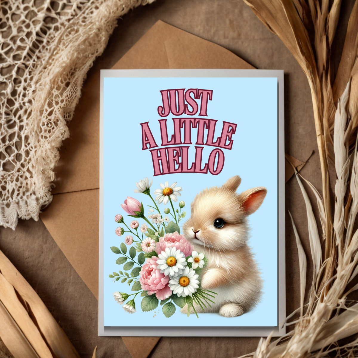The Bunny Wishes Collection Greeting Cards: Just A Little Hello