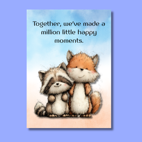 The Forever Friends Collection Greeting Cards: Together We've Made a Million Little Happy Moments