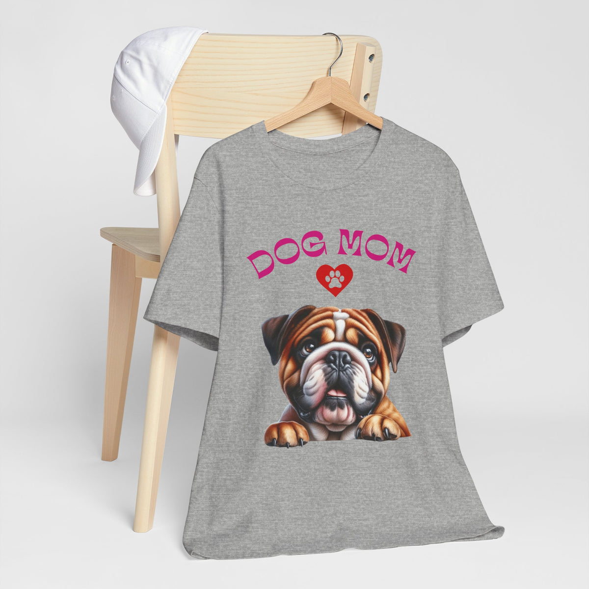 Bulldog Mom Tee — Cute Bulldog Graphic T-Shirt for Pet Lovers
