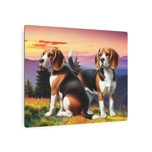 Beagle Dog Breed Metal Art Sign