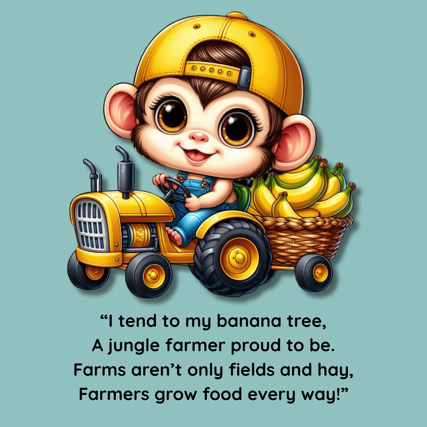 When I Grow Up I Want to be a Farmer Children's Book, Delightful Animal Images