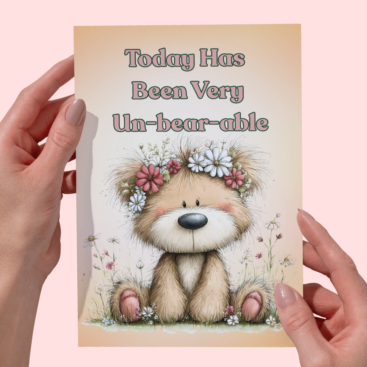Friendship Bear Greeting Card 5 x 7