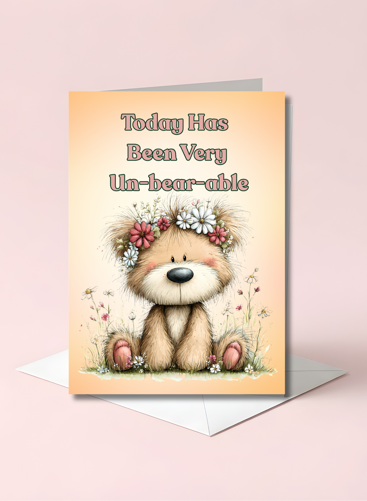 Friendship Bear Greeting Card 5 x 7