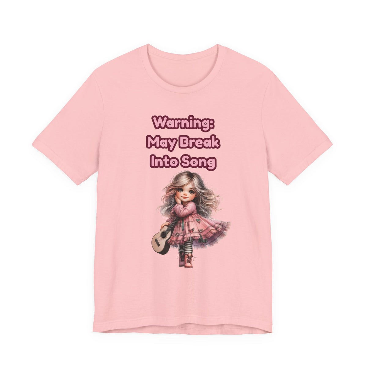 Music Lovers Warning: May Break Into Song Girl Graphic Tee