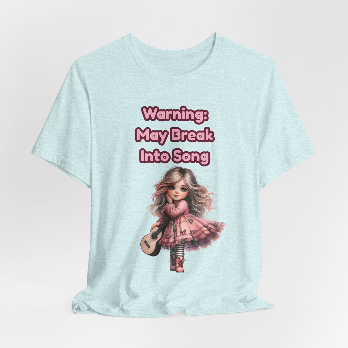 Music Lovers Warning: May Break Into Song Girl Graphic Tee