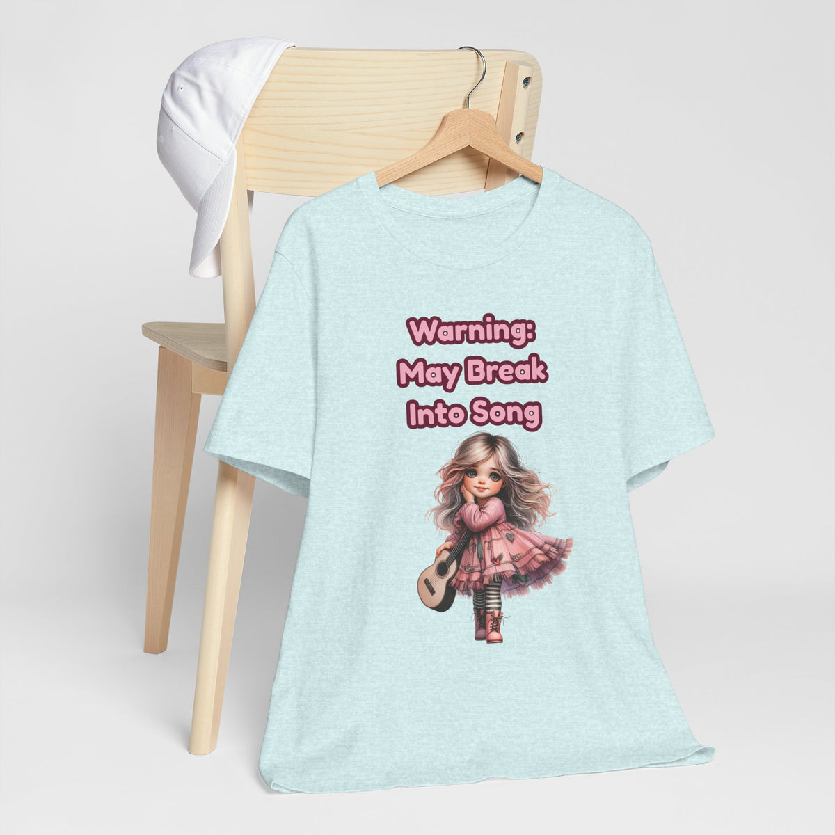 Music Lovers Warning: May Break Into Song Girl Graphic Tee