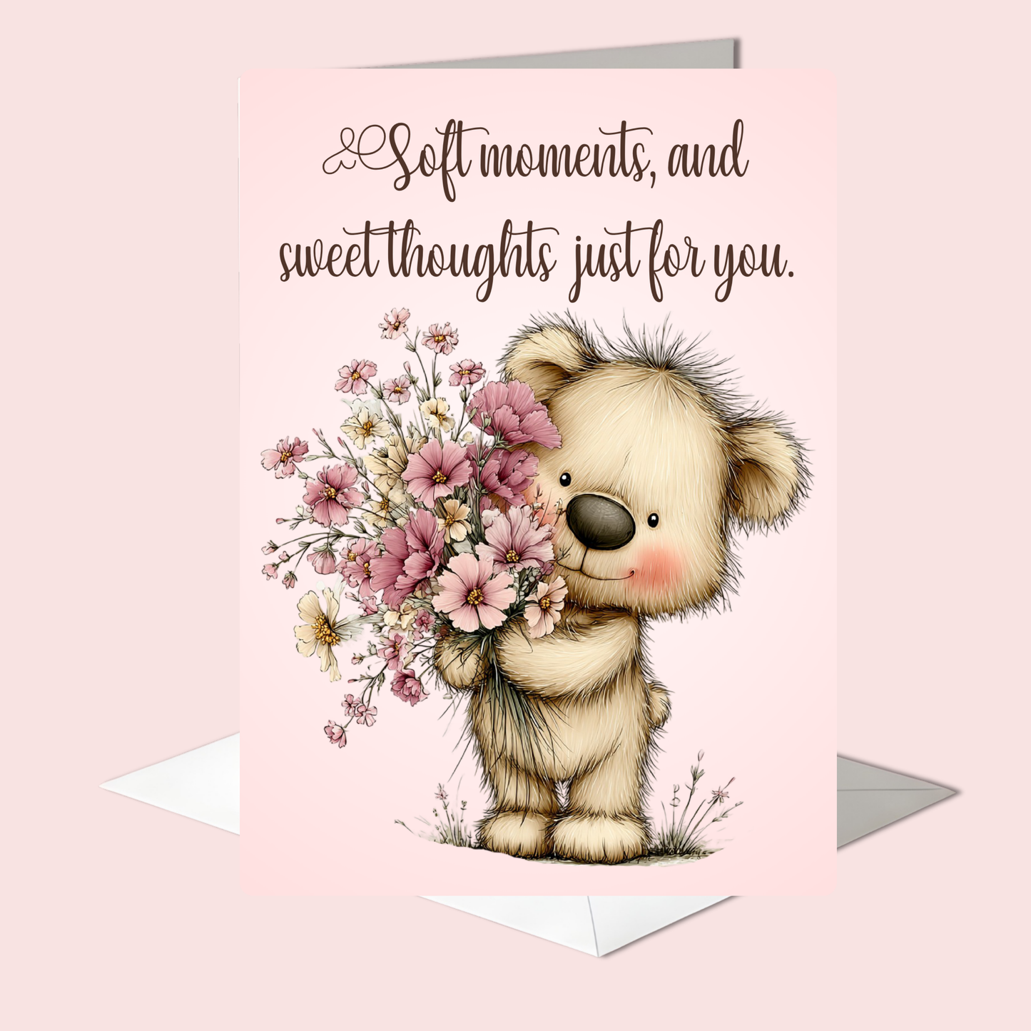The Beautiful Blossom Bears Collection Greeting Cards: Soft Moments, and Sweet Thoughts Just For You.