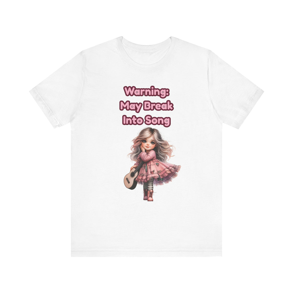 Music Lovers Warning: May Break Into Song Girl Graphic Tee