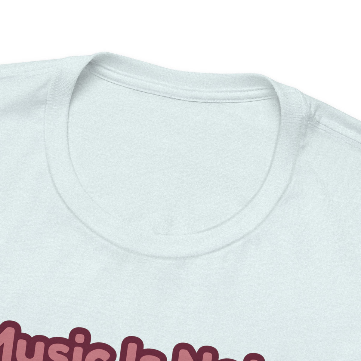 Music Is Not a Hobby It's a Heartbeat Tee - Cute Girl Guitar Graphic T-Shirt