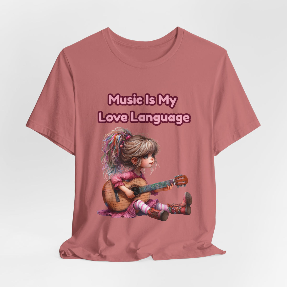 Music Is My Love Language Guitar Tee