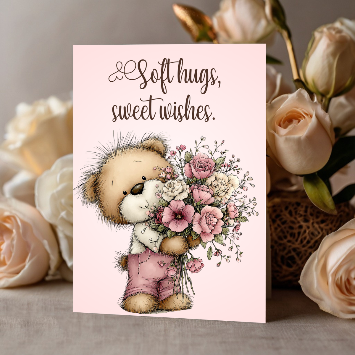 The Beautiful Blossom Bears Collection Greeting Cards: Soft Hugs, Sweet Wishes