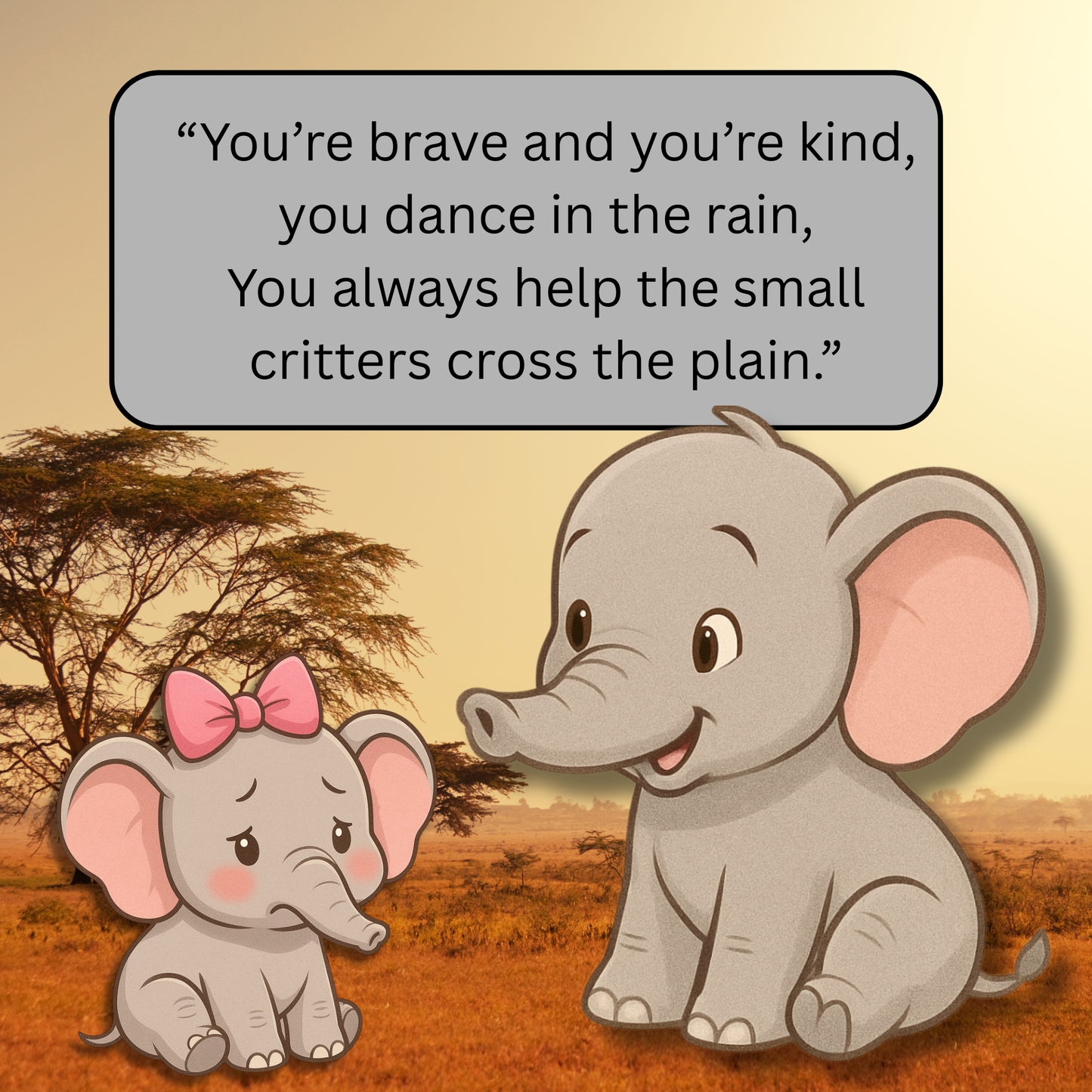 Lil’ Noots Toots: A Cute Elephant Story About Courage, Perseverance.
