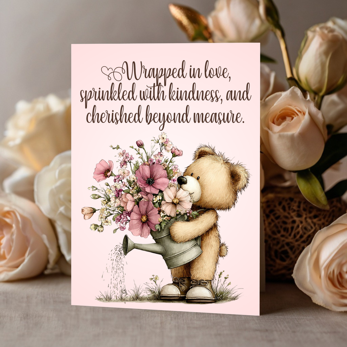 The Beautiful Blossom Bear Collection Greeting Cards: Wrapped in Love, Sprinkled with Kindness, and Cherished Beyond Measure.