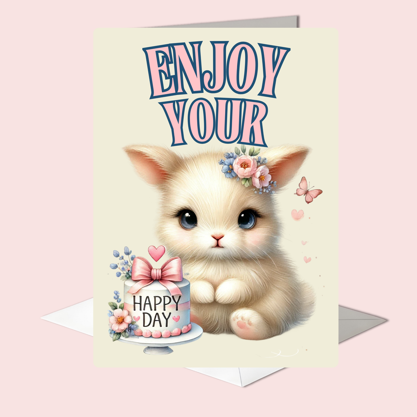 The Bunny Wishes Collection Greeting Cards: Enjoy Your Happy Day