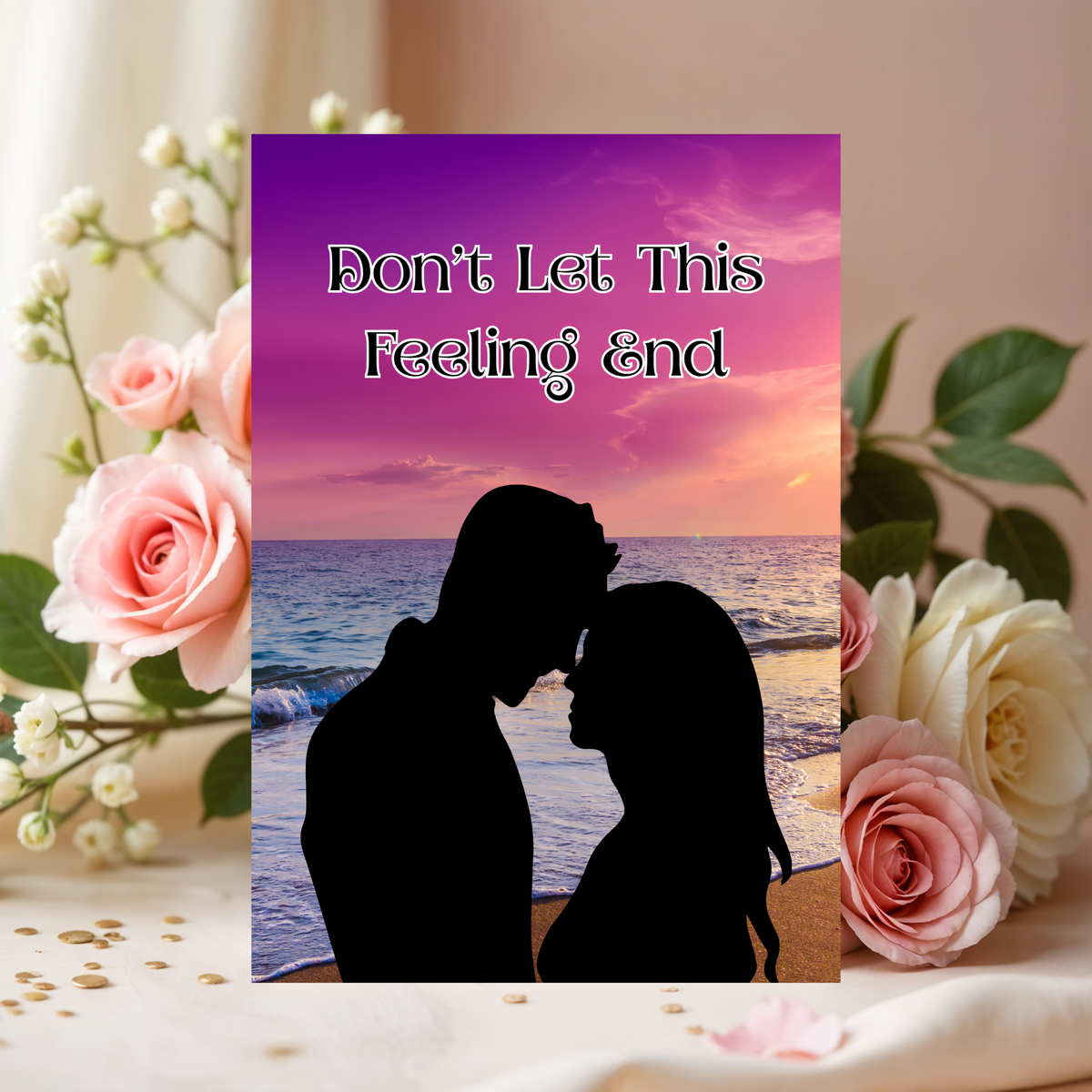 Summer Romantic Couple 5 x 7 Greeting Card: Don't Let This Feeling End Greeting Card