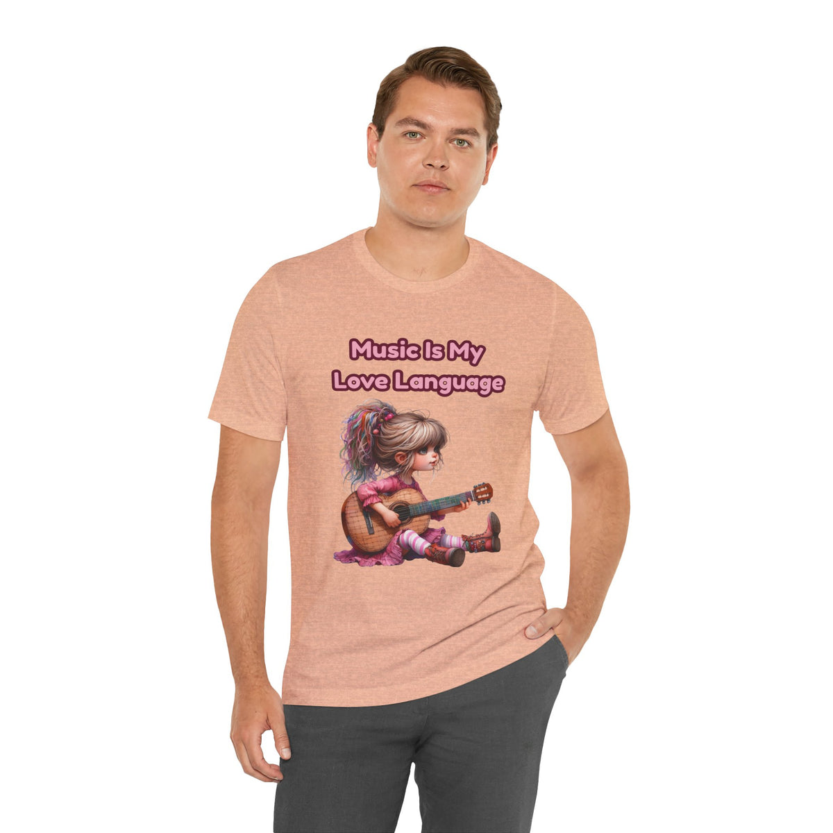 Music Is My Love Language Guitar Tee