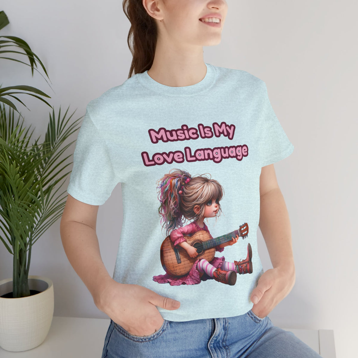 Music Is My Love Language Guitar Tee