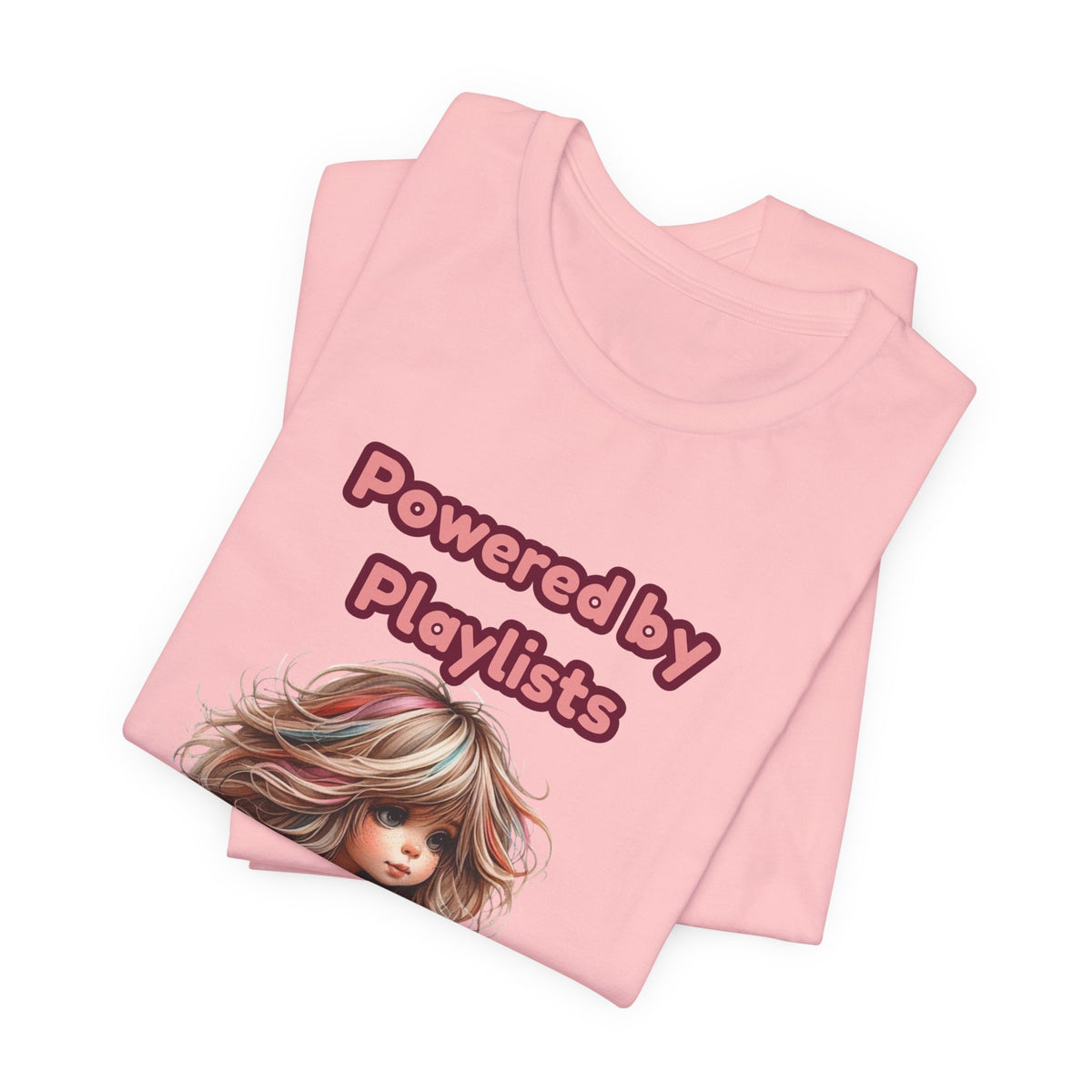 Music Lovers Powered by Playlists Guitar Tee