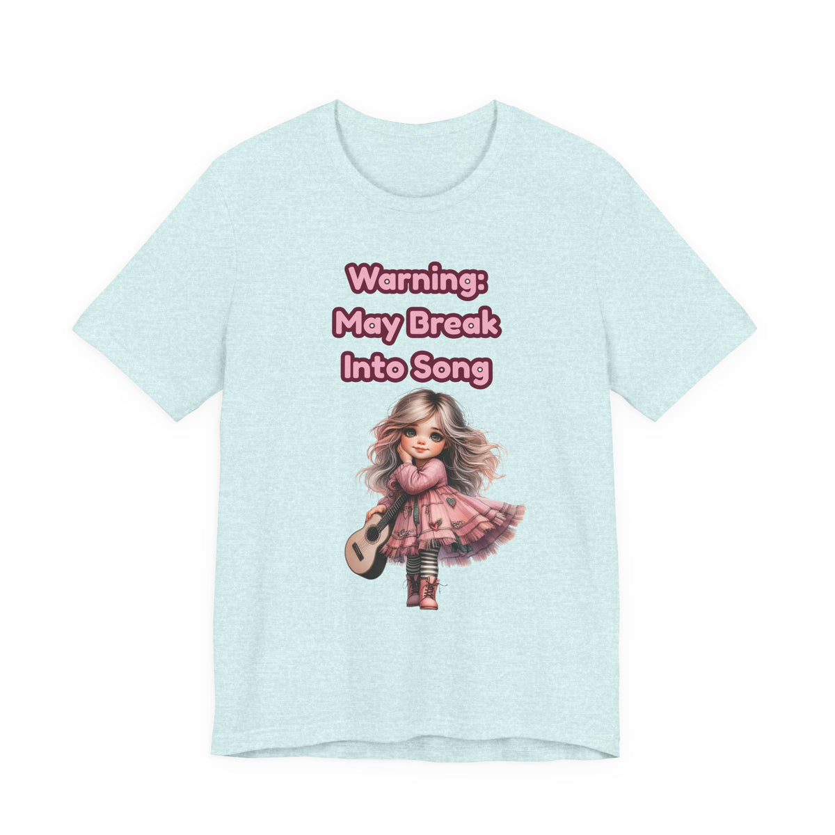 Music Lovers Warning: May Break Into Song Girl Graphic Tee