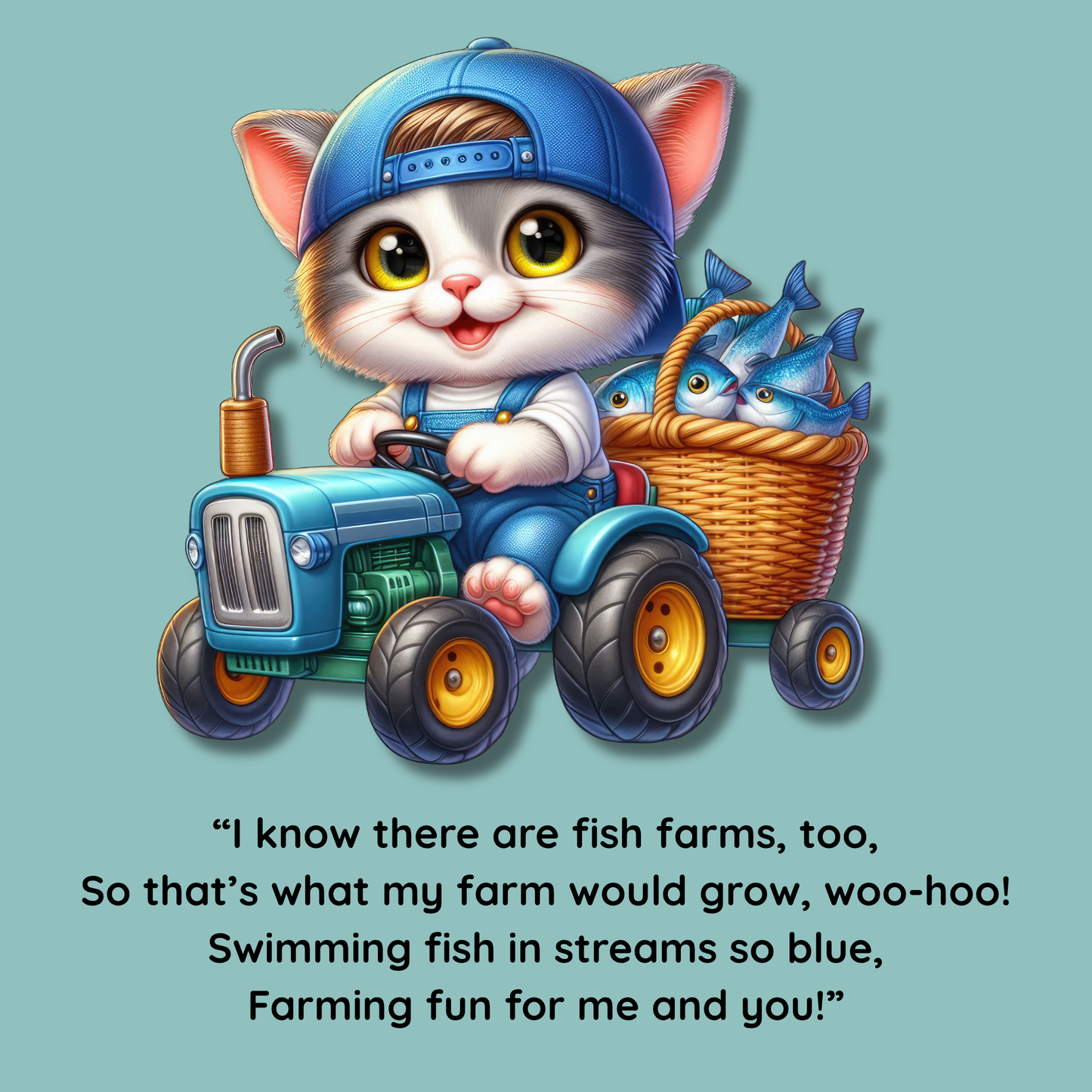 When I Grow Up I Want to be a Farmer Children's Book, Delightful Animal Images