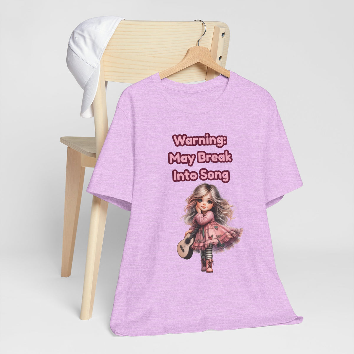 Music Lovers Warning: May Break Into Song Girl Graphic Tee