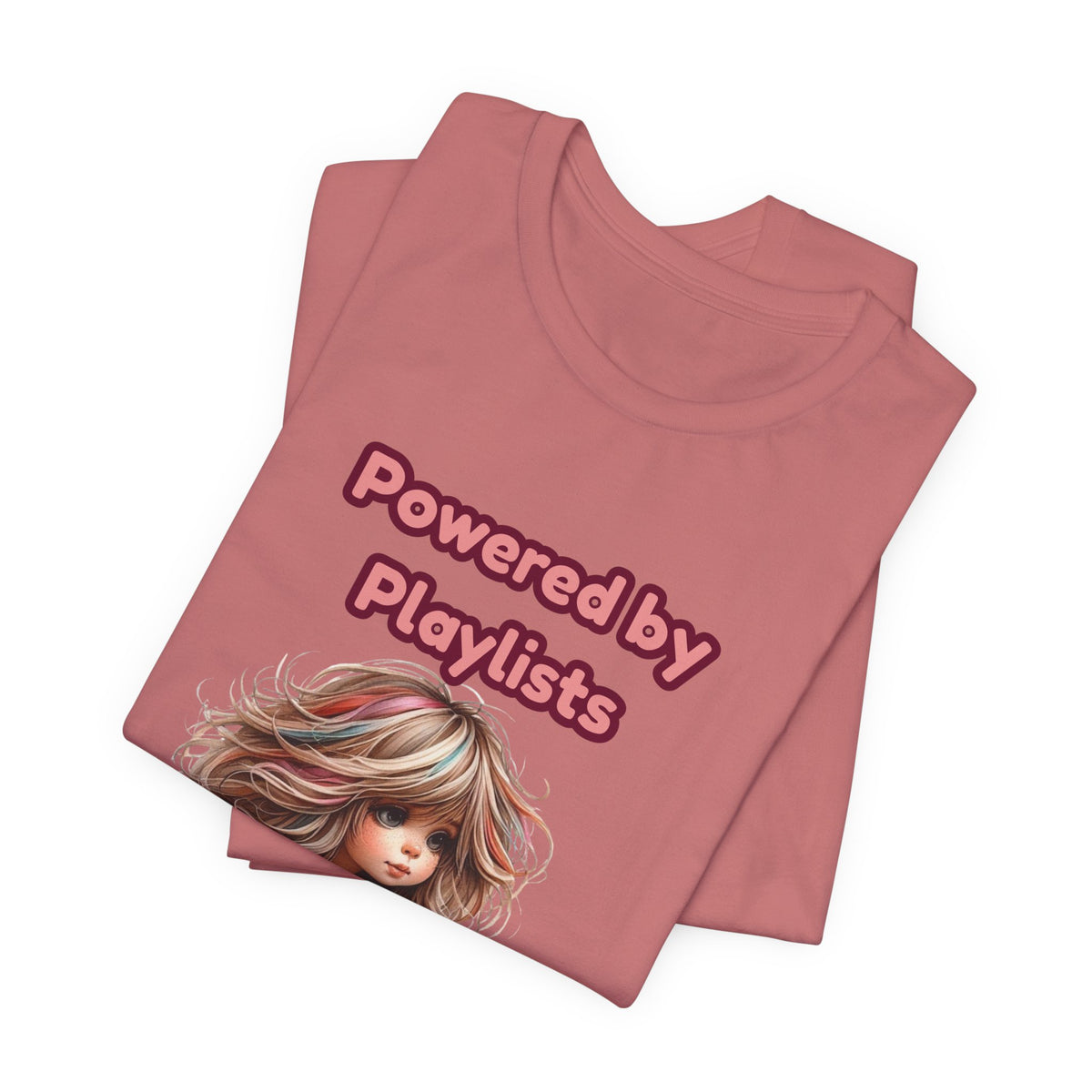 Music Lovers Powered by Playlists Guitar Tee