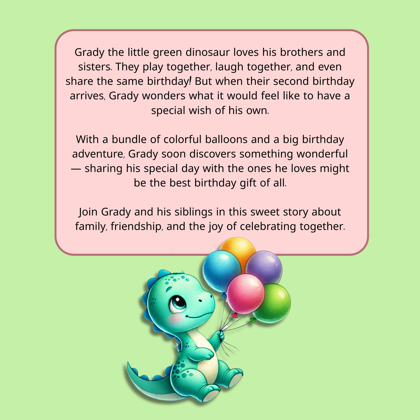 Grady's Birthday Wish: A Dinosaur Birthday Story Book
