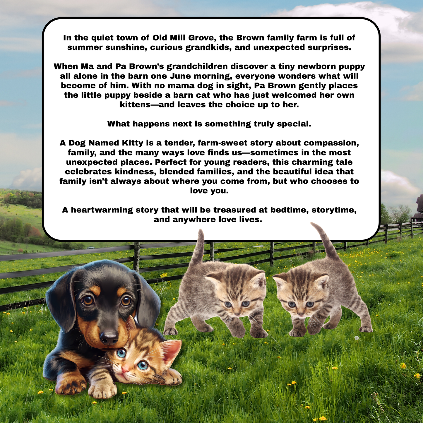 A Dog Named Kitty: Charming Story Book About Family.