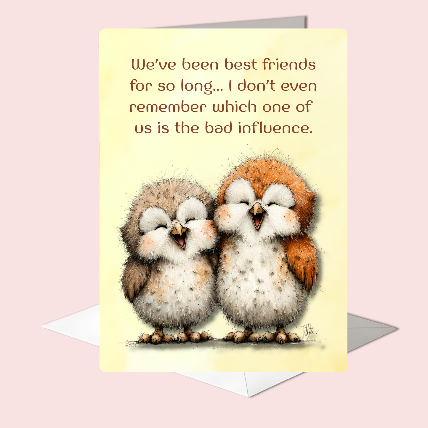 The Forever Friends Collection Greeting Card:  We've Been Friends For So Long... I Don't Remember Which One of Us...