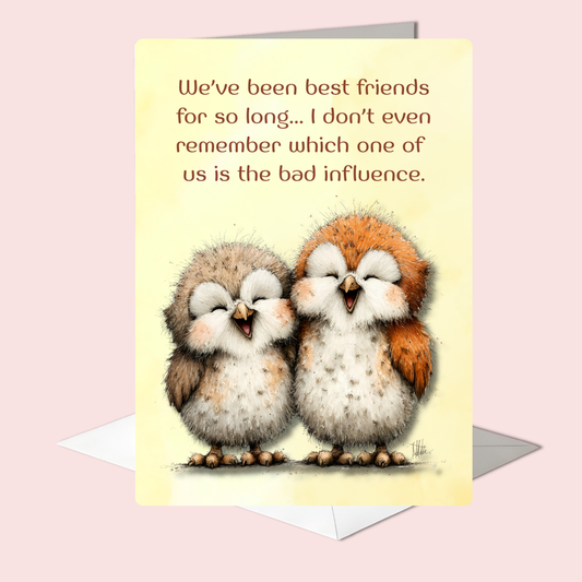 The Forever Friends Collection Greeting Card:  We've Been Friends For So Long... I Don't Remember Which One of Us...