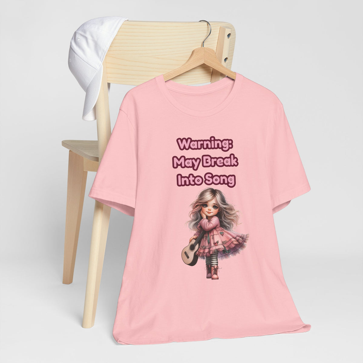 Music Lovers Warning: May Break Into Song Girl Graphic Tee