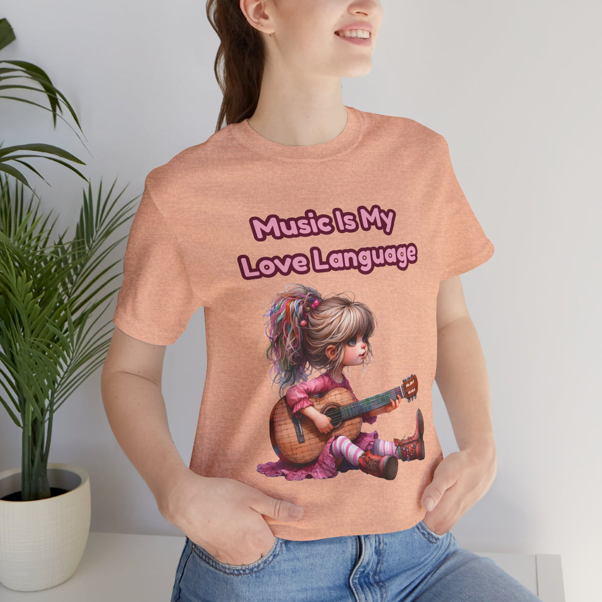 Music Is My Love Language Guitar Tee